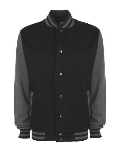 Varsity Jacket Black/Charcoal