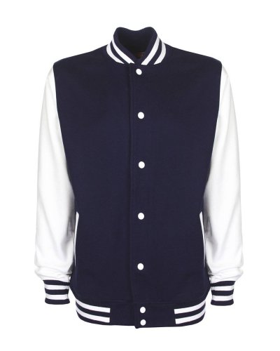 Varsity Jacket Navy/White