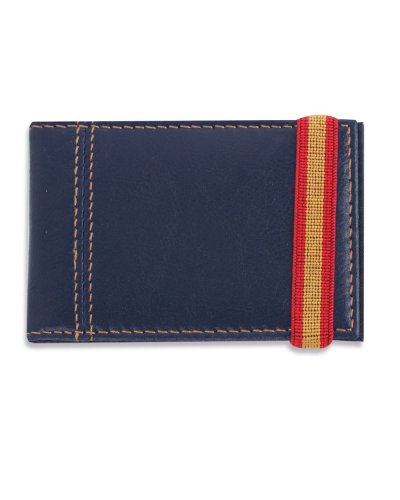Portacarte Londra con elastico Navy