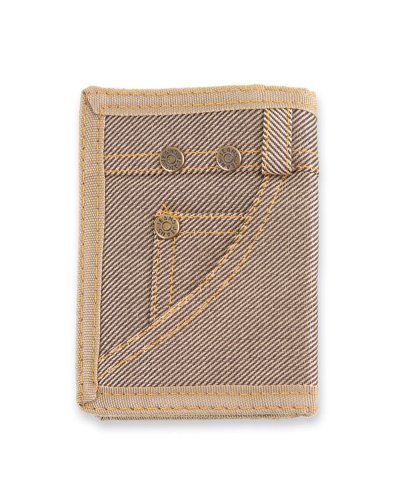 Portafoglio Jeans Marrone
