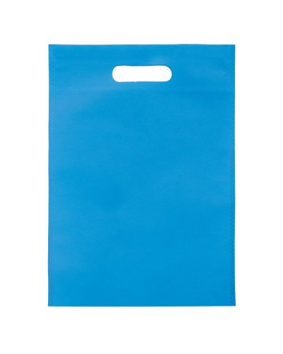 Shopper in TNT manici a fagiolo Blu