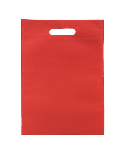 Shopper in TNT manici a fagiolo Rosso