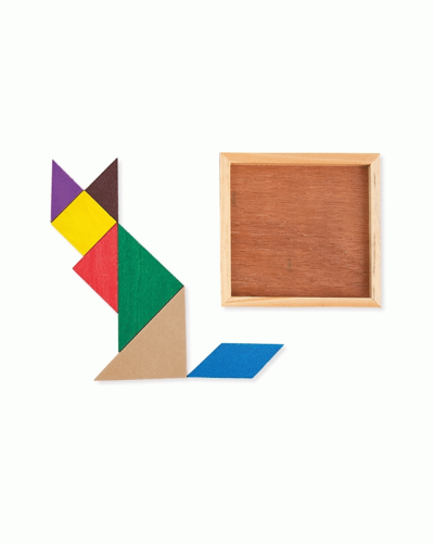 Puzzle in legno Tangram