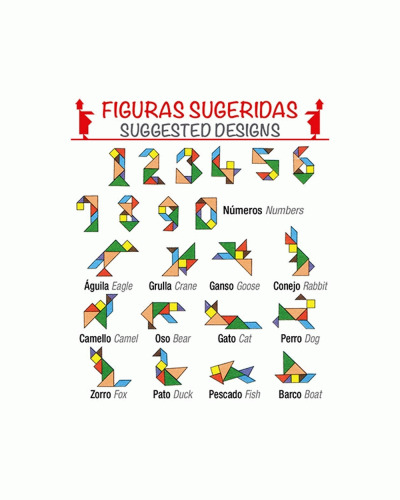 Puzzle in legno Tangram