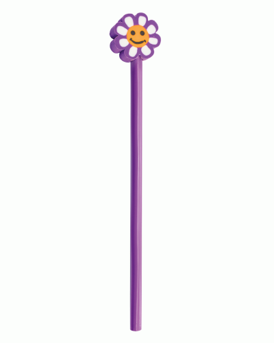 Matita in legno con gomma Flower
