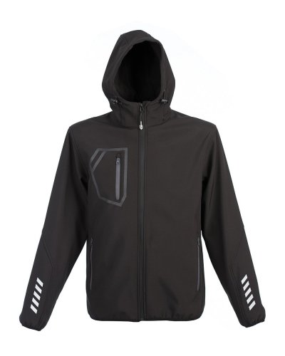 Giubbino in nylon morbido lucido Garmisch Black