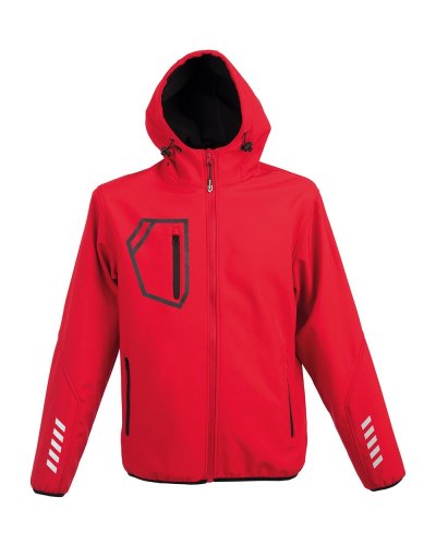 Giubbino in nylon morbido lucido Garmisch Red