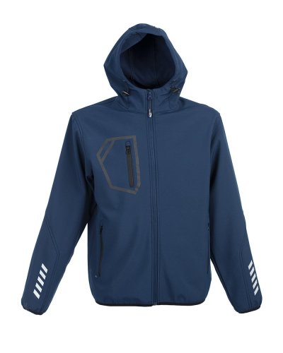 Giubbino in nylon morbido lucido Garmisch Navy
