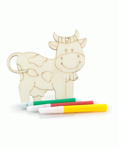 Set figure in legno da colorare