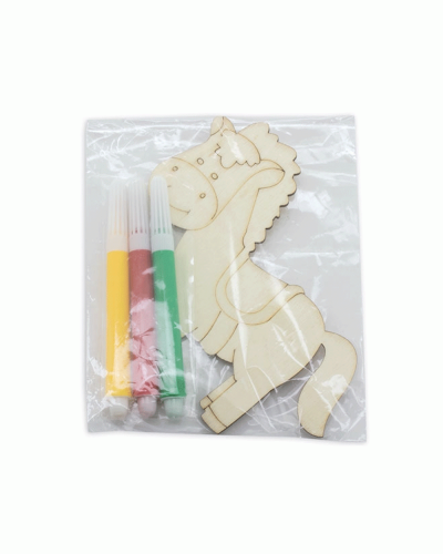 Set figure in legno da colorare