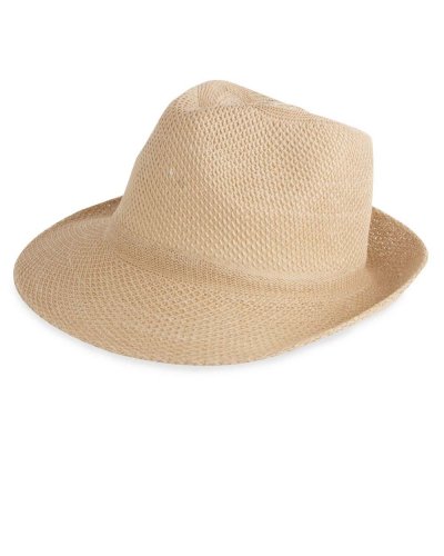 Cappello con risvolto ampio Marrone
