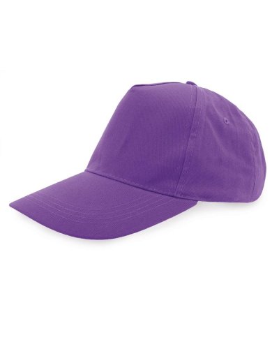 Cappellino in cotone pettinato multicolor Lilla
