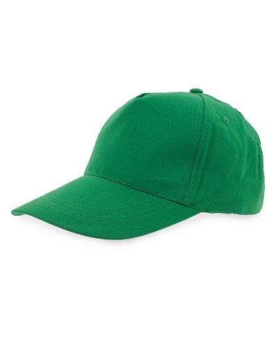 Cappellino in cotone pettinato multicolor Verde
