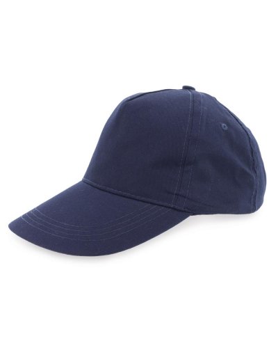 Cappellino in cotone pettinato multicolor Navy