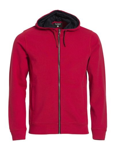 Classic Hoody Full Zip Rosso