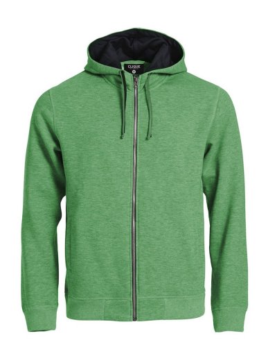 Classic Hoody Full Zip Verde Melange