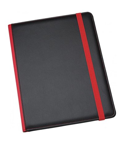 Cartella A4 in Similpelle e Poliestere Rosso