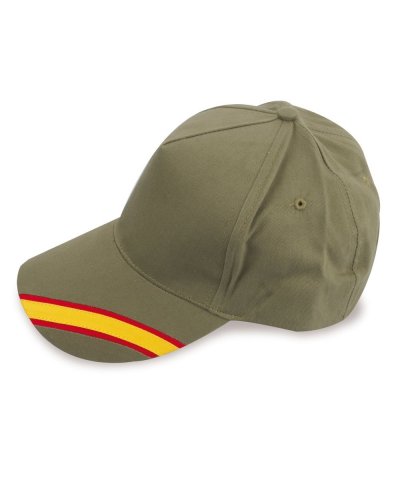 Cappellocon bandiera spagnola Kaki