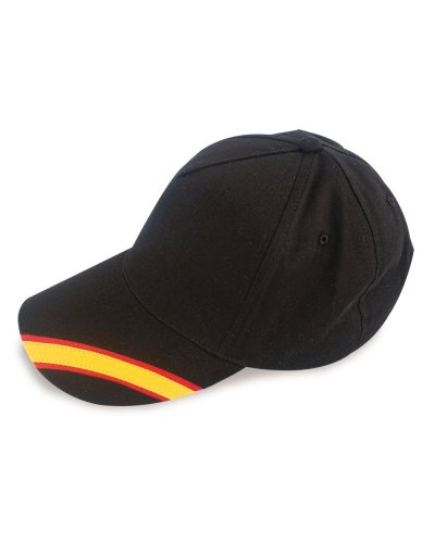 Cappellocon bandiera spagnola Nero