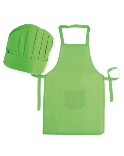 Set grembiule e cappello per bambini Pistacchio