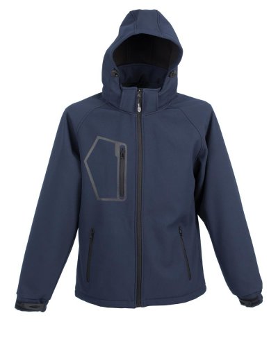 Giubbino in softshell impermeabile e traspirante Bolzano Navy