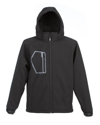 Giubbino in softshell impermeabile e traspirante Bolzano Black