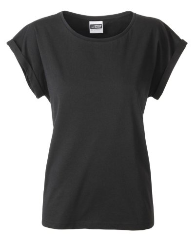 T-shirt donna casual t Black
