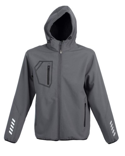 Giubbino in soft shell a due strati impermeabile Gramisch Grey