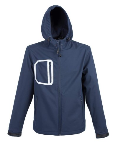 Giubbino soft shell a due strati Canazei Navy