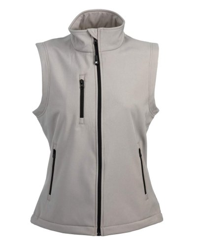 Gilet in soft shell a due strati impermeabile Tarvisio Lady Light Grey