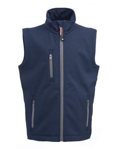 Gilet in soft shell a due strati impermeabile Tarvisio Boy Navy