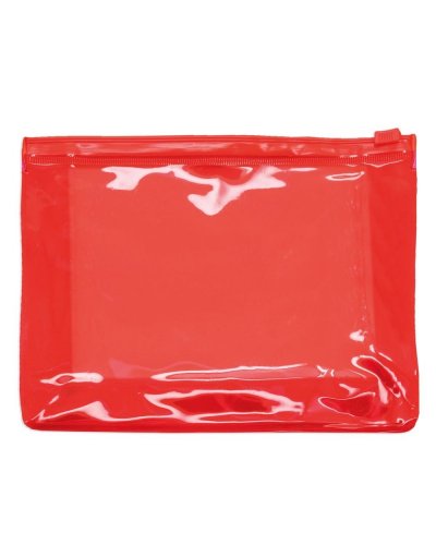Necessaire trasparente da viaggio Rosso