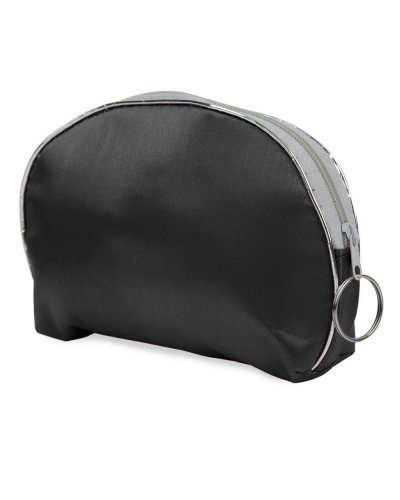 Trousse in tessuto satinato Nero