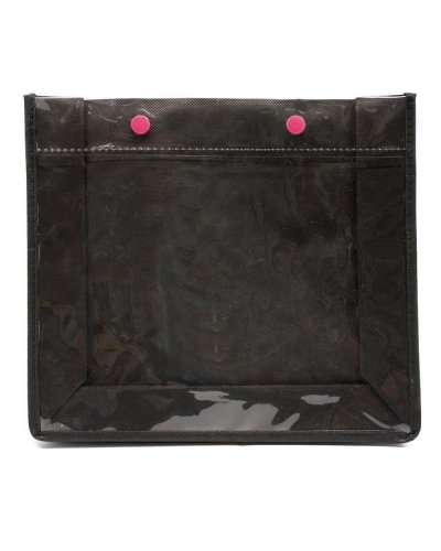 Necessaire trasparente 25 x 22.7 x 7.7 cm Nero / Fucsia