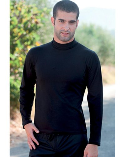 Maglia Uomo Lupetto elasticizzato Nero