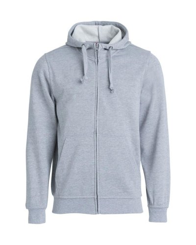 Basic Hoody Full zip Grigio