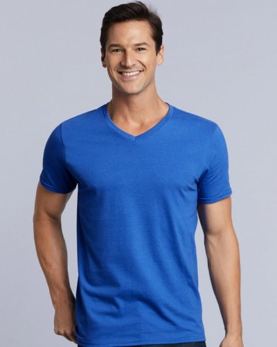 T-shirt con scollatura a V Gildan Soft Style