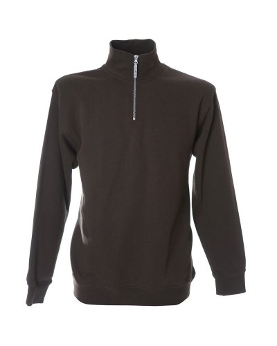 Felpa zip corta Hokkaido Brown