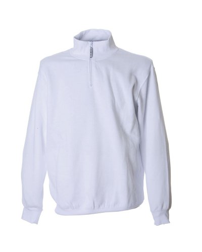 Felpa zip corta Hokkaido White
