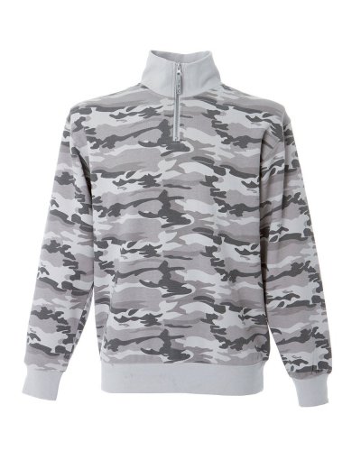 Felpa zip corta Hokkaido Camouflage Grey
