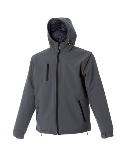 Giubbino in soft shell a 2 strati imbottito Davos Light Grey