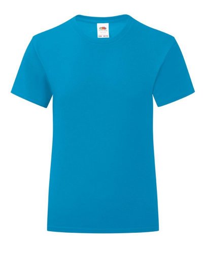 T-shirt bambina Iconic Azure blue