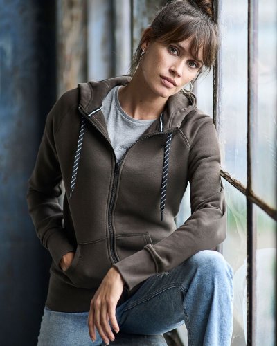 Ladies Fashion Full Zip Hood