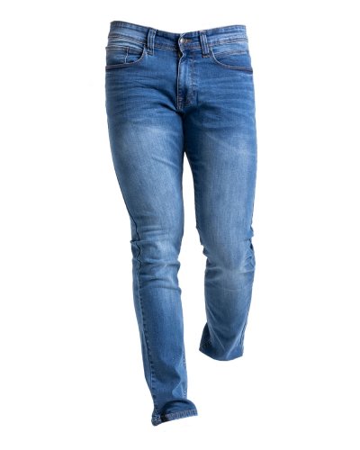 Jeans 5 tasche in Fibreflex Lavato Chiaro