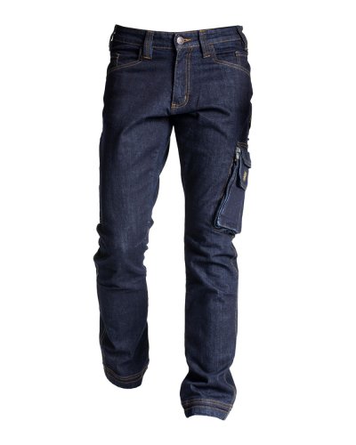 Jeans 7 tasche in Fibreflex Lavato Scuro