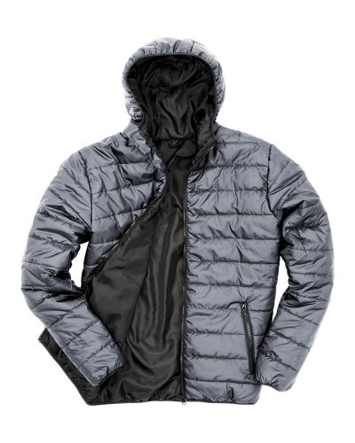 Giacca imbottita Grey / Nero
