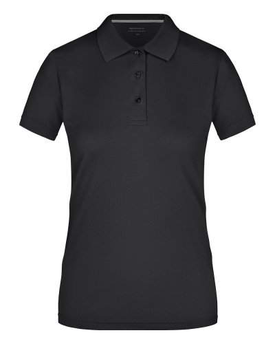 Polo Donna High Performance James & Nicholson Black