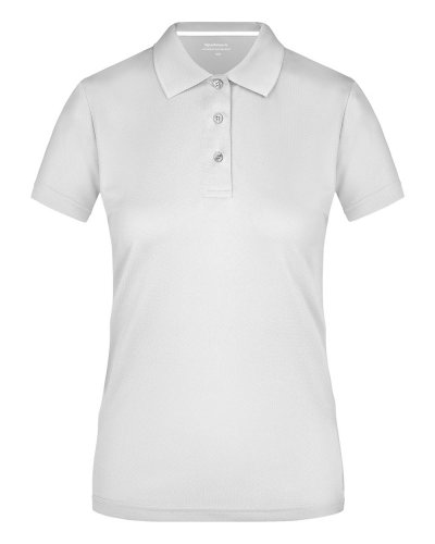 Polo Donna High Performance James & Nicholson White
