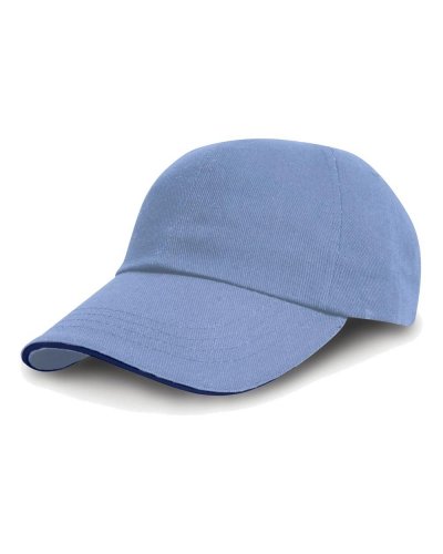 Cappellino in cotone pesante drill Sky navy