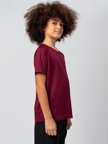 Run Kids T-shirt Raglan Maniche Corte Traspirante Poliestere